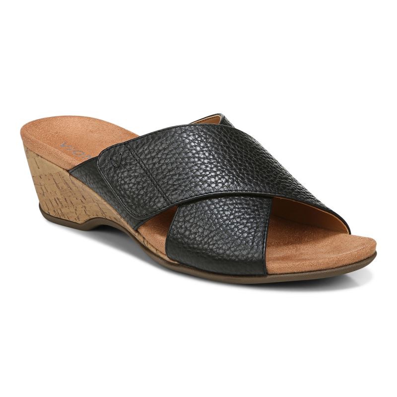 Vionic Leticia Éktalpú Sandal Fekete | JXFl63zr