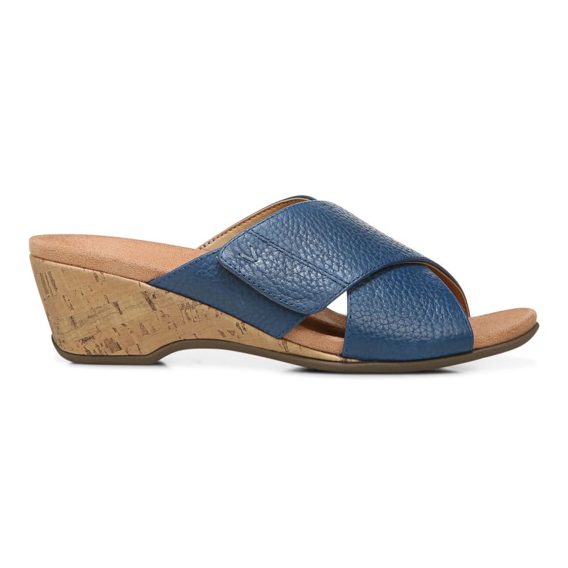 Vionic Leticia Éktalpú Sandal Sötétkék | YC64YjsO