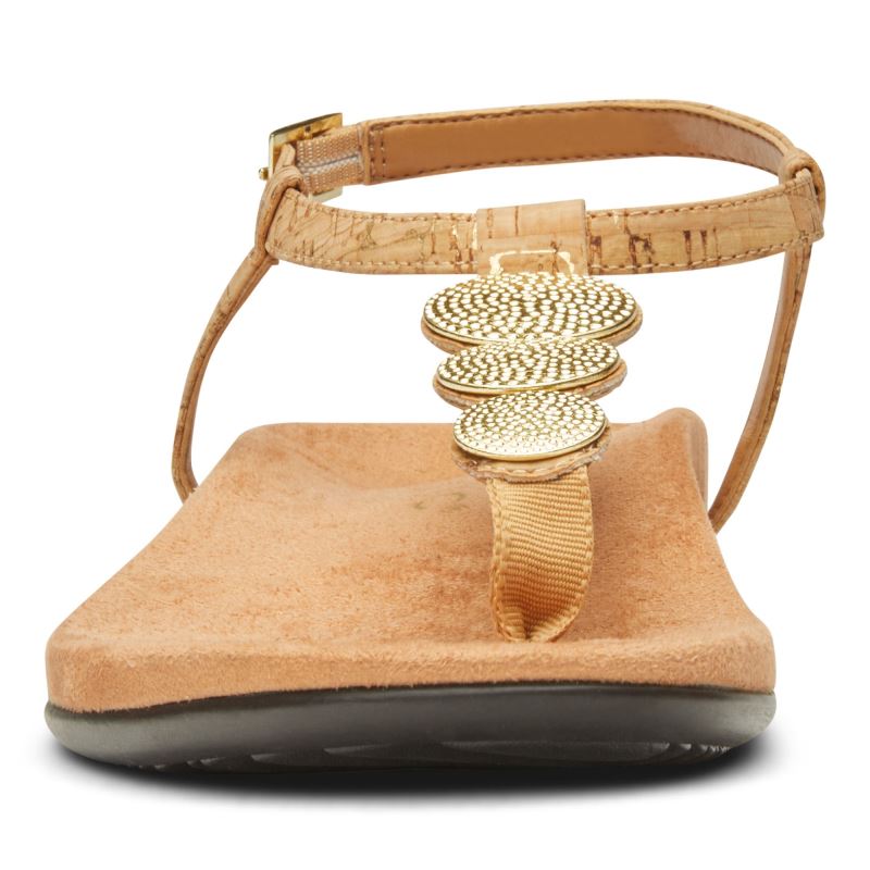 Vionic Lizbeth Backstrap Sandal Arany | 0h8GhK4x