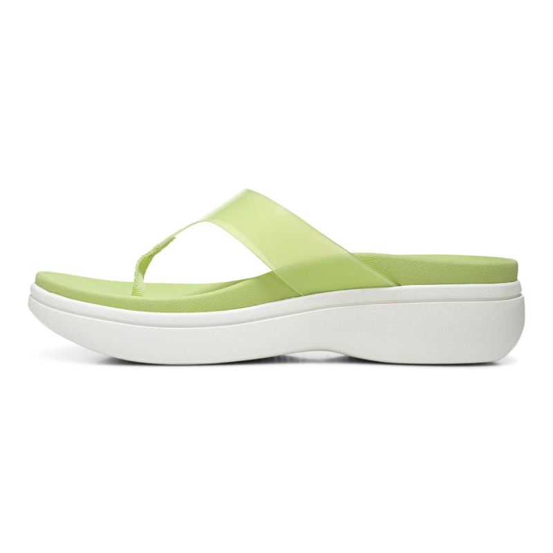 Vionic Luminous Platform Sandal Világos Zöld | CoK8OU6D