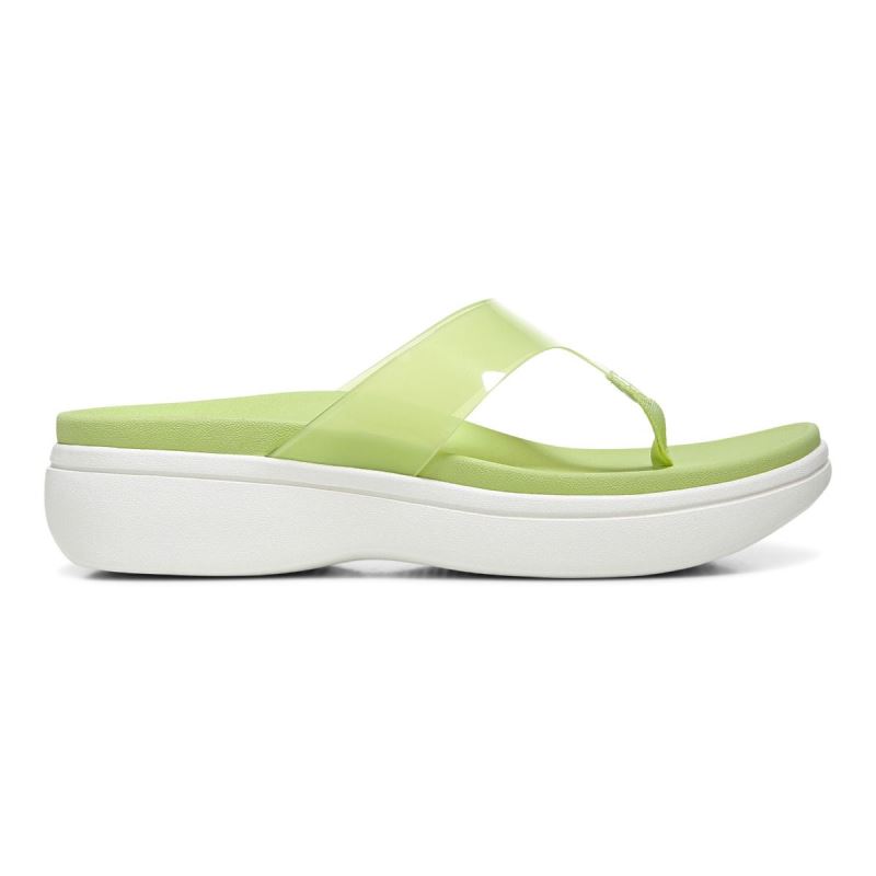 Vionic Luminous Platform Sandal Világos Zöld | CoK8OU6D