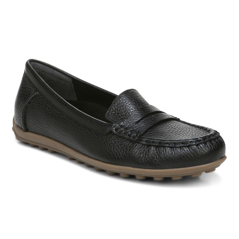 Vionic Marcy Moccasin Fekete | WHAgIY1Z