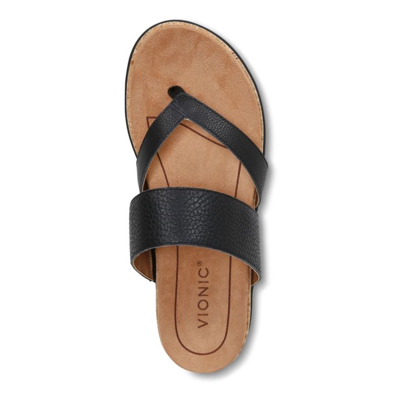 Vionic Marvina Sandal Fekete | 3u9RgPFP