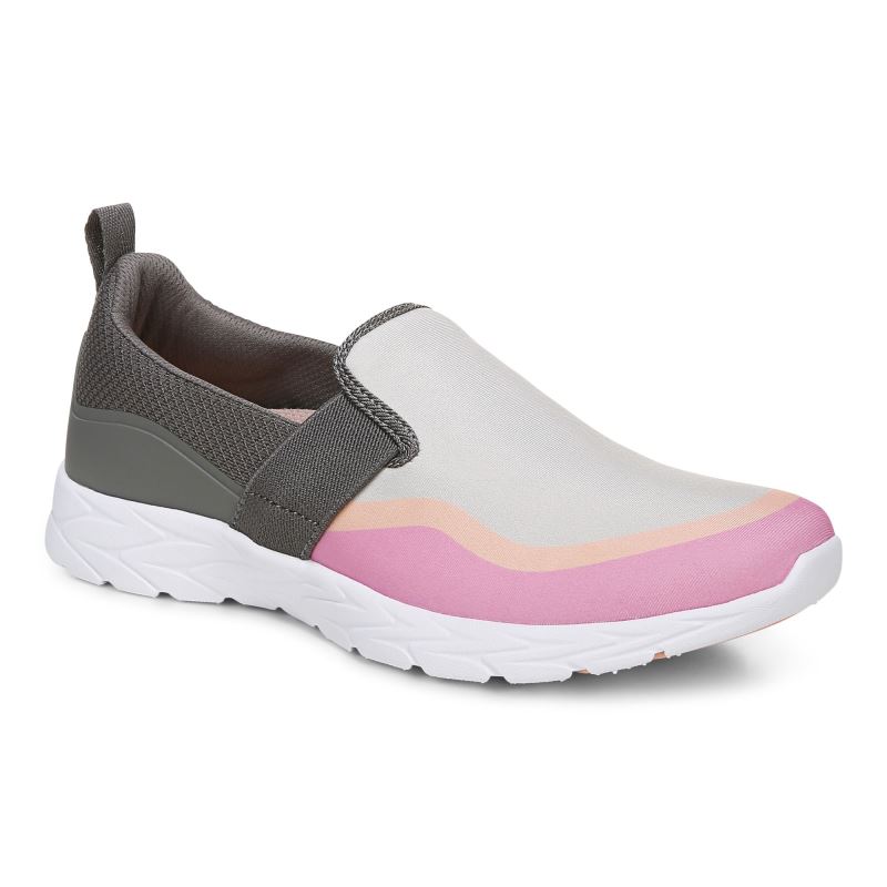 Vionic Nalia Slip on Sneaker Szürke Rózsaszín | 1YIkEIx3