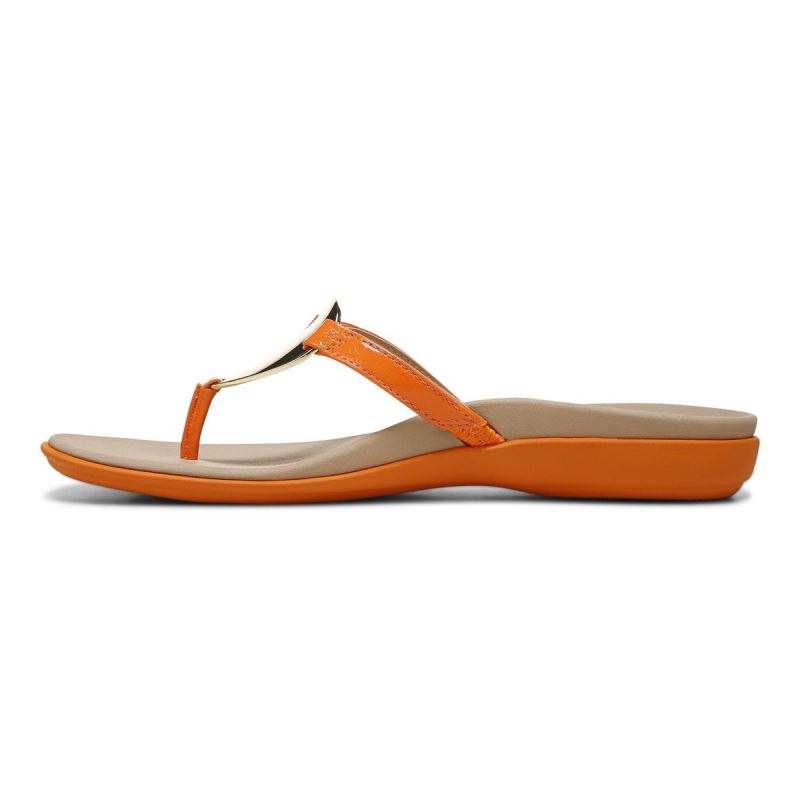 Vionic Raysa Toe Post Sandal Arany | ddABcReU