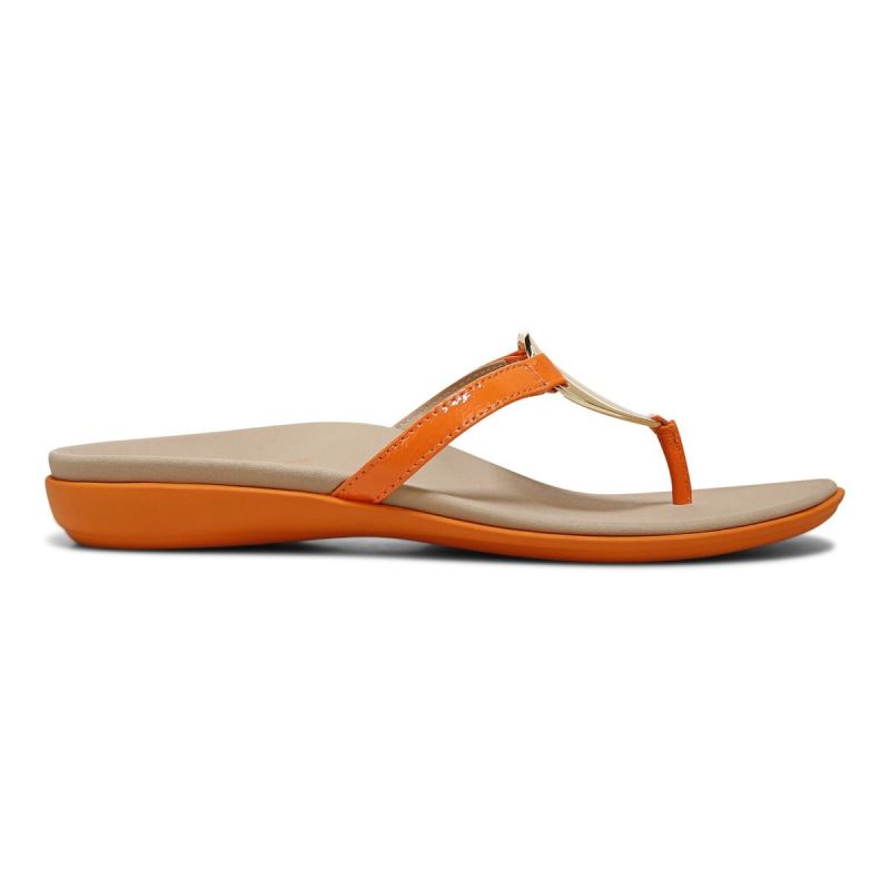 Vionic Raysa Toe Post Sandal Arany | ddABcReU