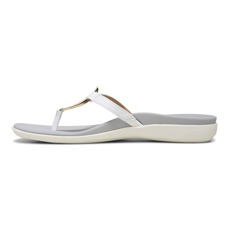 Vionic Raysa Toe Post Sandal Fehér | SD2FKPoC