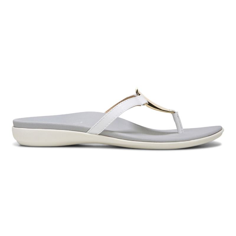 Vionic Raysa Toe Post Sandal Fehér | SD2FKPoC