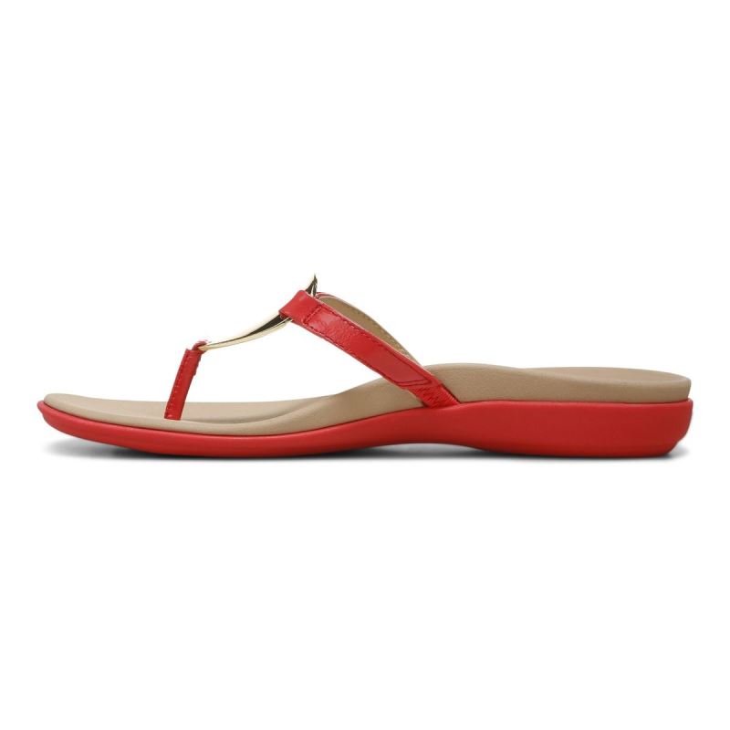 Vionic Raysa Toe Post Sandal Piros | PD9GlO6T