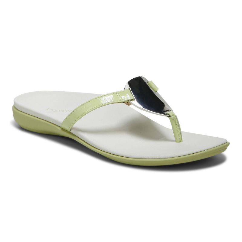 Vionic Raysa Toe Post Sandal Világos Zöld | 5PjKj6DN