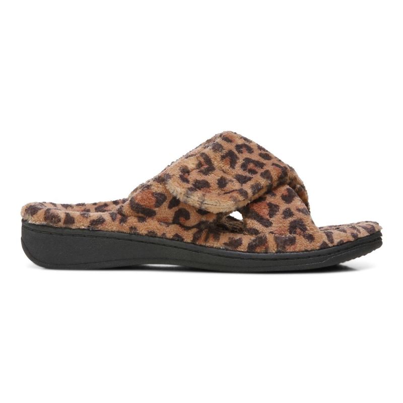 Vionic Relax Slippers Barna Leopárd | DoPLpixB