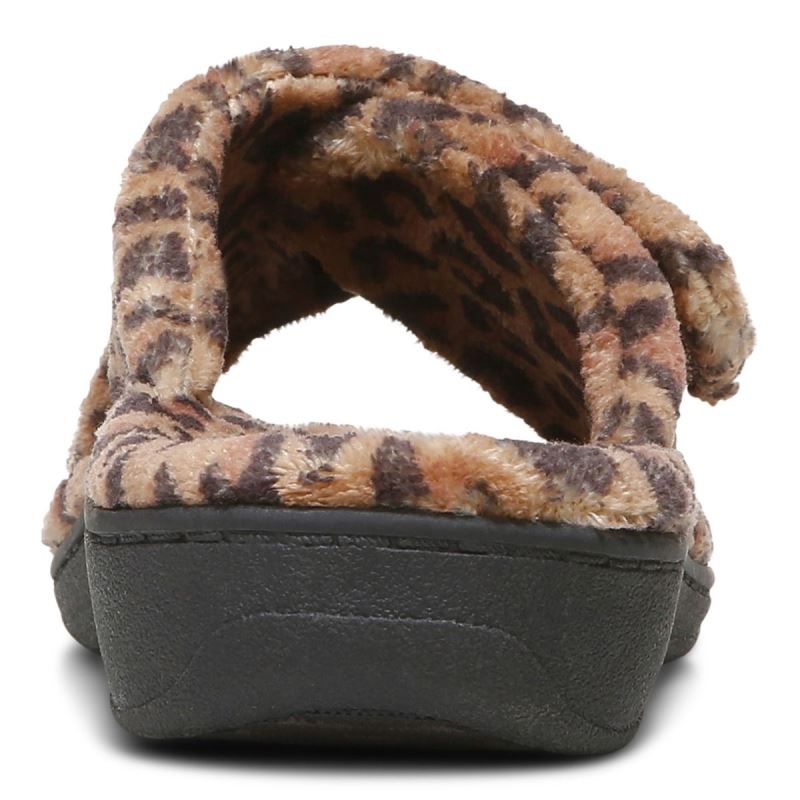 Vionic Relax Slippers Barna Leopárd | DoPLpixB