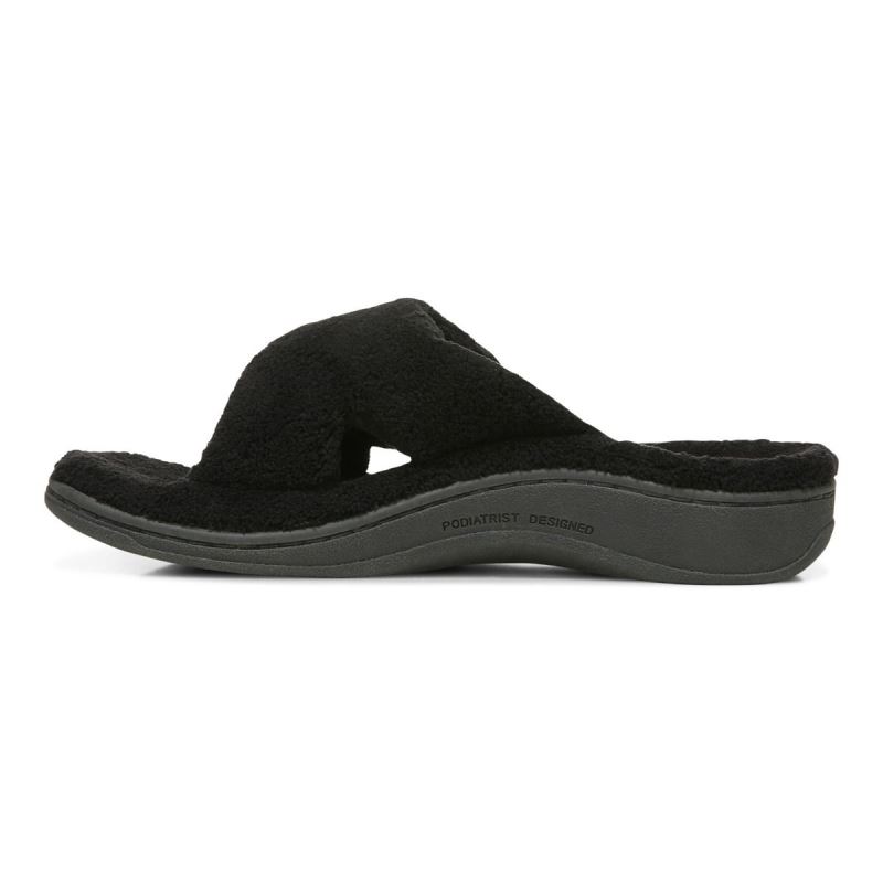 Vionic Relax Slippers Fekete | urSmck7d