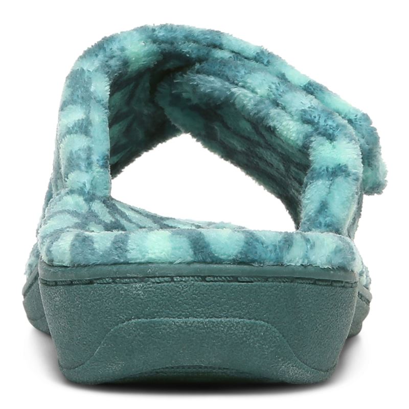 Vionic Relax Slippers Zöld Leopárd | wHU9UPsg