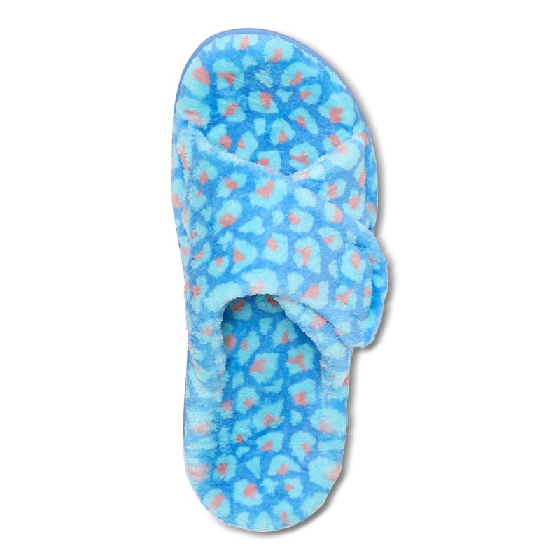 Vionic Relax Slippers Égszínkék Leopárd | 4BnxRuC0