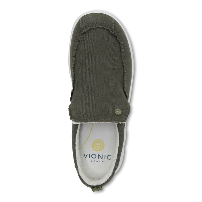 Vionic Seaview Slip on Sneaker Olivazöld | Y3IeLlHz