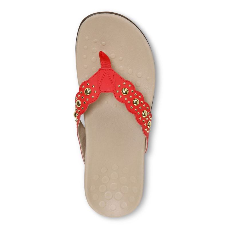 Vionic Starley Sandal Piros | WXEnvjhe