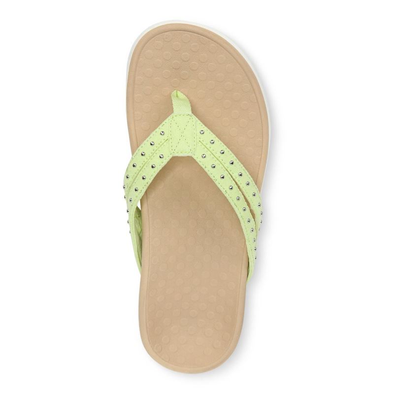 Vionic Tasha Toe Post Sandal Világos Zöld | UG47ZWIE