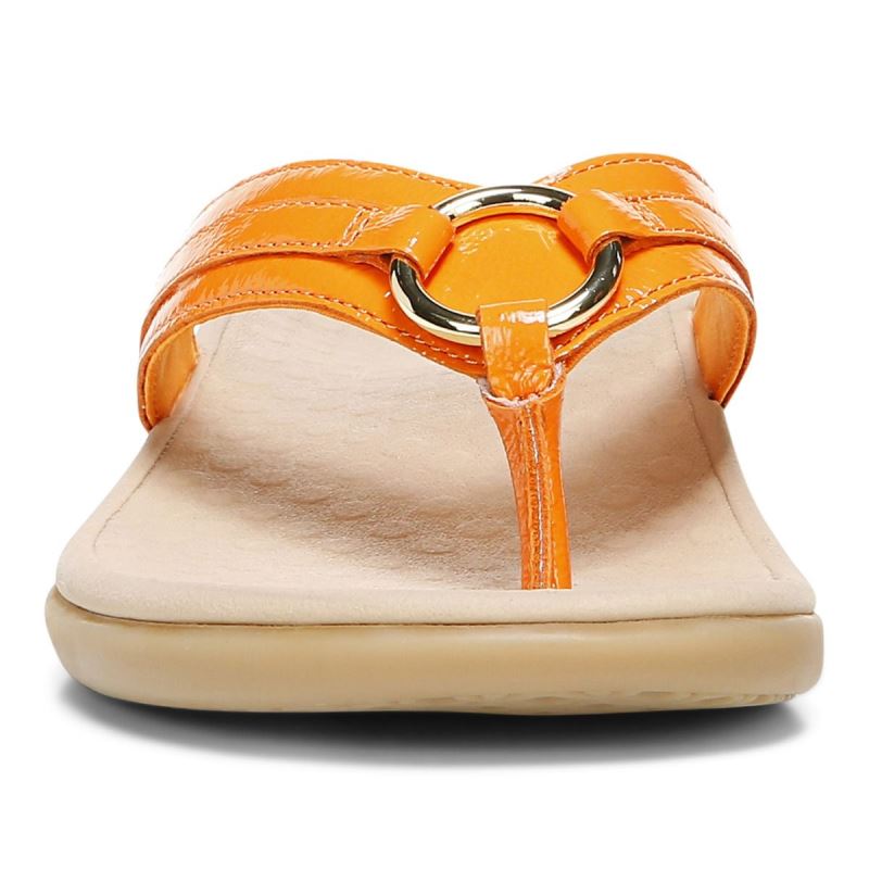 Vionic Tide Aloe Toe Post Sandal Arany | bmM7Pkn5