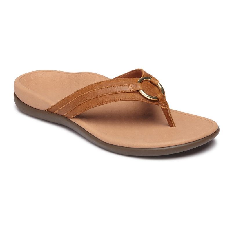 Vionic Tide Aloe Toe Post Sandal Barna | 7Jrk9xWW