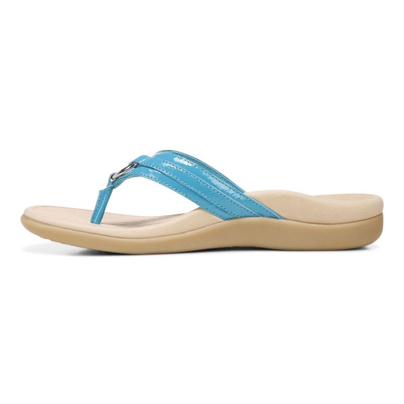 Vionic Tide Aloe Toe Post Sandal Kék | Ak5Nhavv