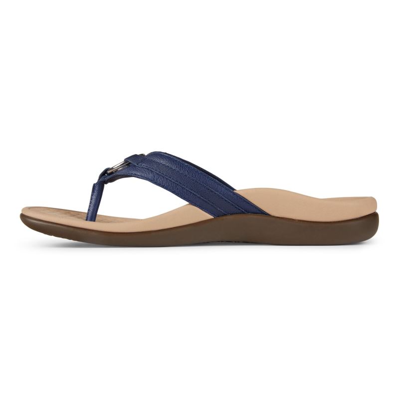 Vionic Tide Aloe Toe Post Sandal Sötétkék | q3aCAnA0