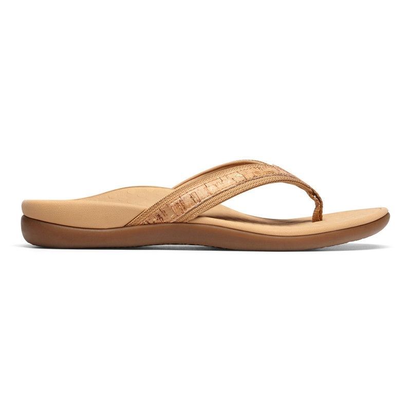 Vionic Tide II Toe Post Sandal Arany | euTdoVsi