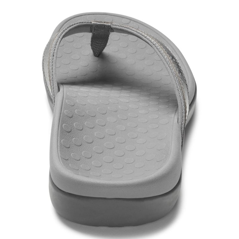 Vionic Tide II Toe Post Sandal Metal | IjFCfGgo