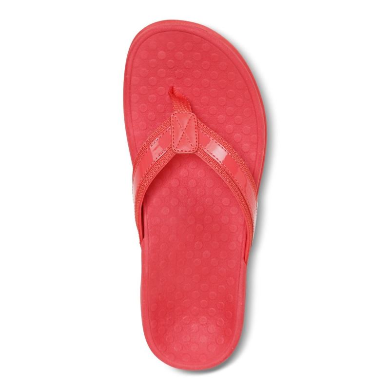 Vionic Tide II Toe Post Sandal Piros | pDLK1DLF