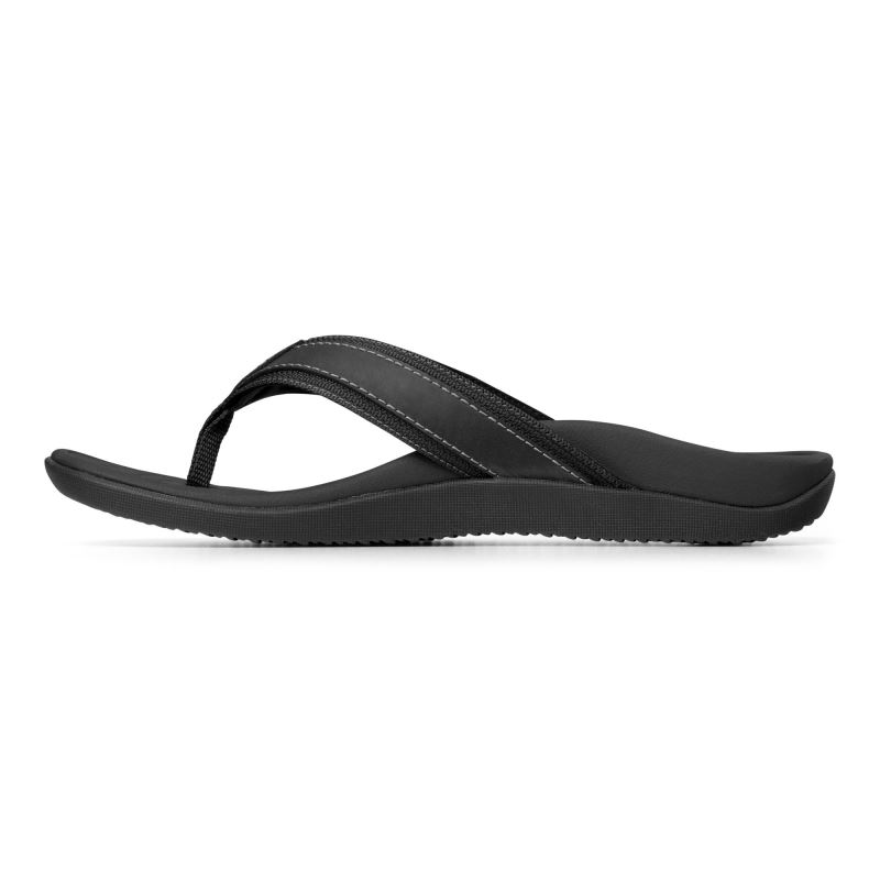 Vionic Tide Toe Post Sandal Fekete | 2Z2eNz9J