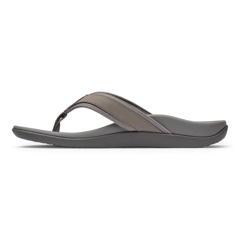 Vionic Tide Toe Post Sandal Mélyszürke | wP6nsB7m