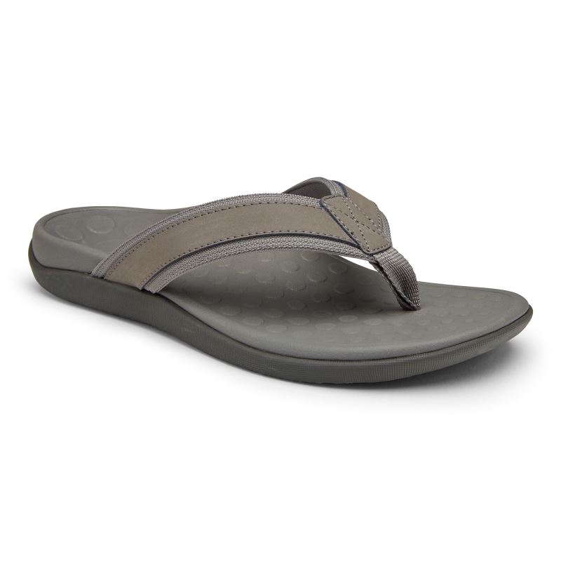 Vionic Tide Toe Post Sandal Mélyszürke | wP6nsB7m