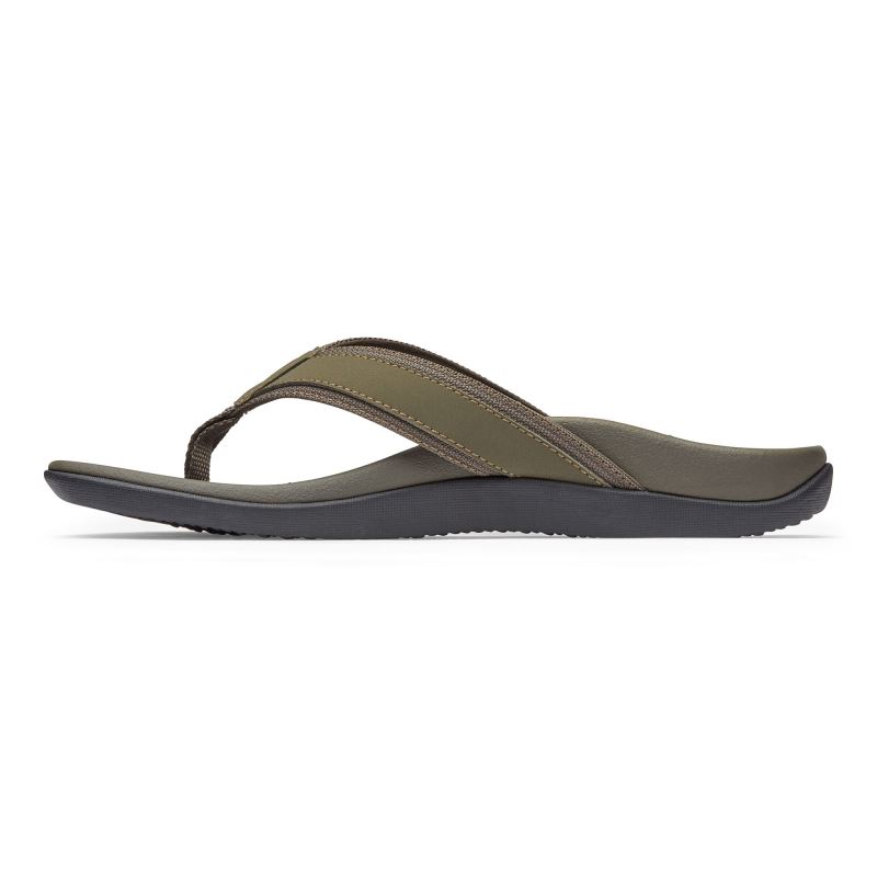 Vionic Tide Toe Post Sandal Olivazöld | iSX0jRfU