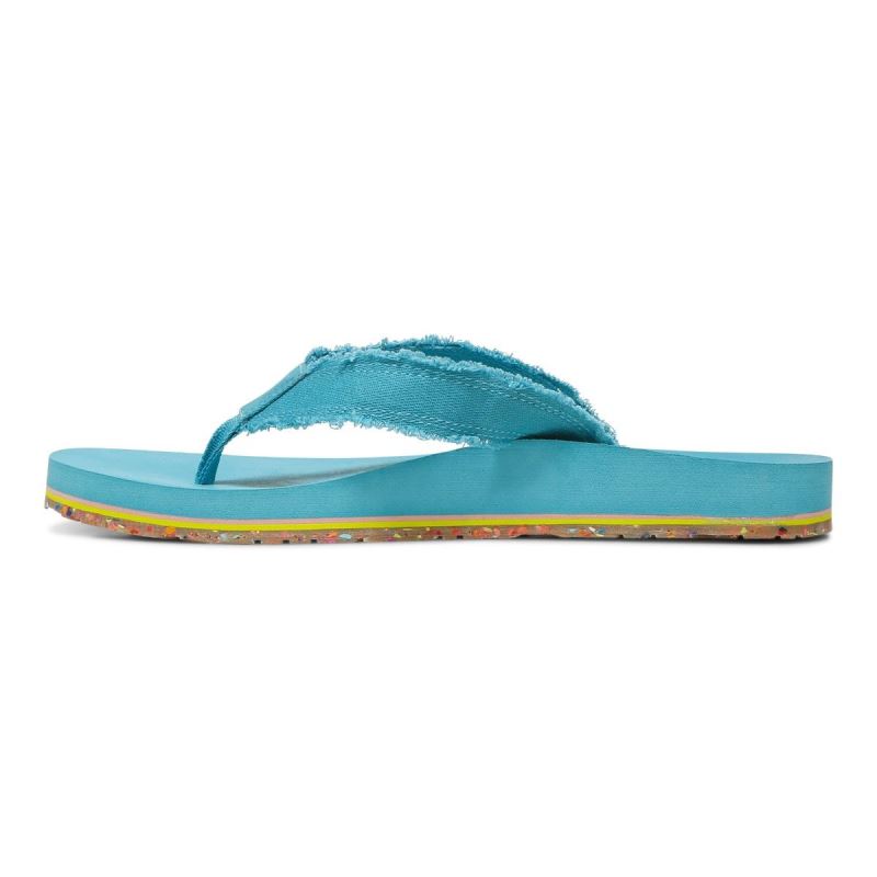 Vionic Unwind Toe Post Sandal Kék | hWTA8ekk