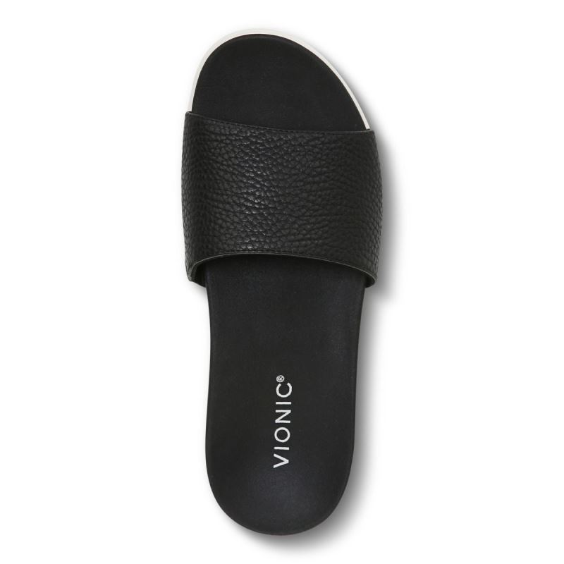 Vionic Val Papucs Sandal Fekete | Sbu4F3fw