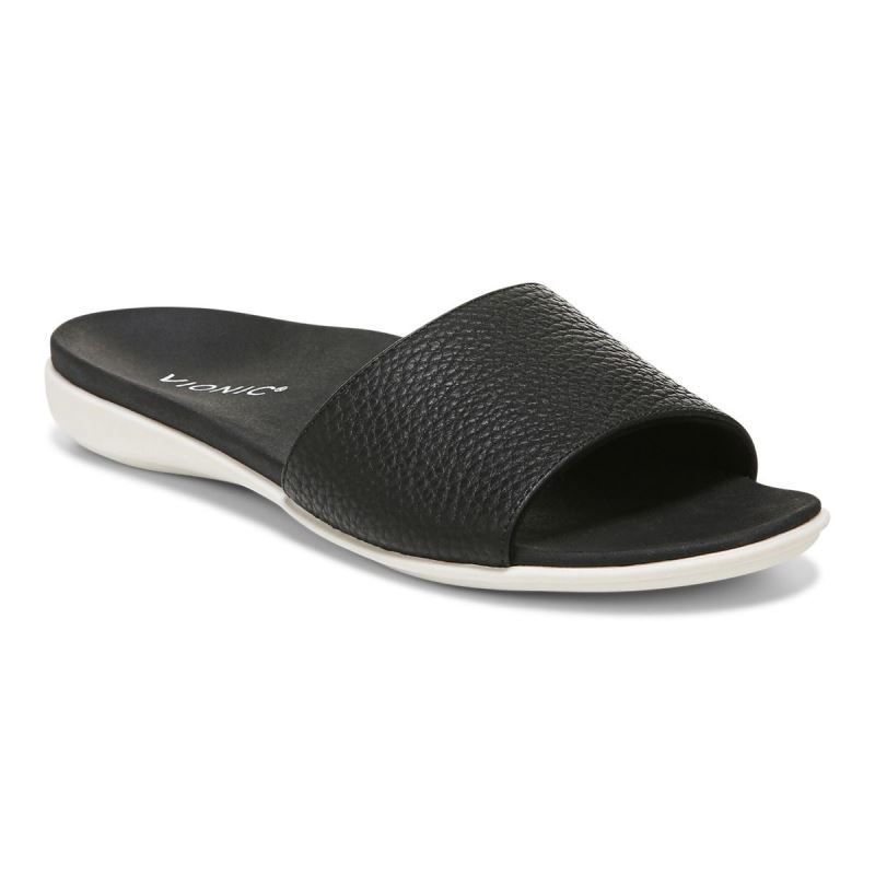 Vionic Val Papucs Sandal Fekete | Sbu4F3fw