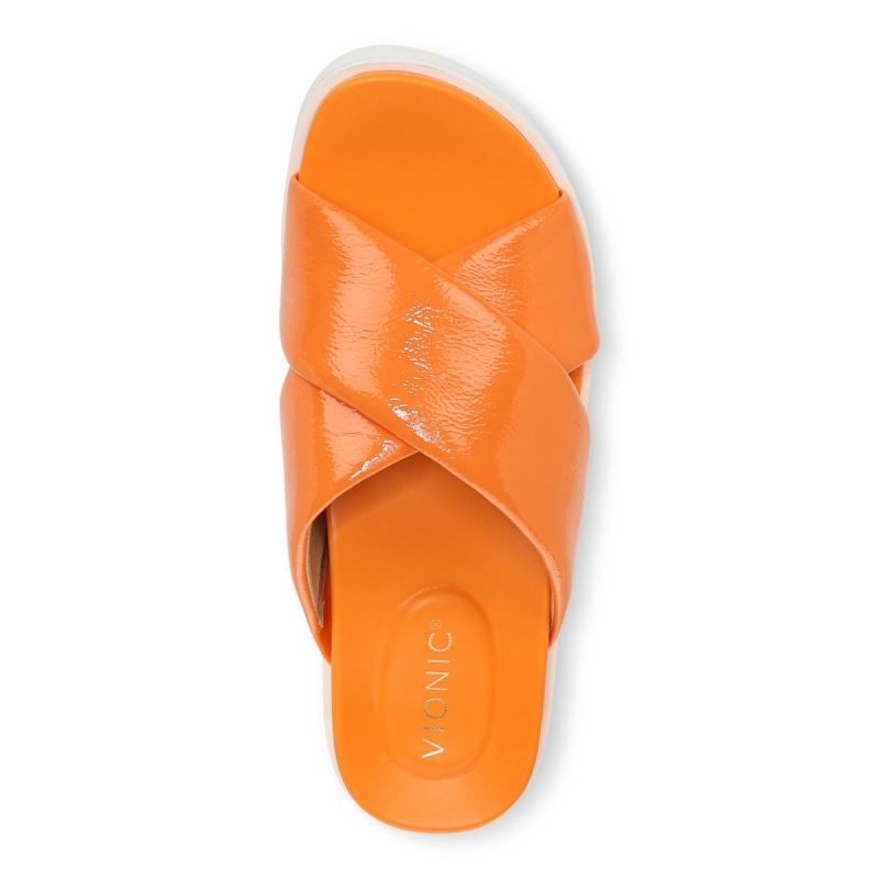 Vionic Vesta Flatform Lug Sandal Arany | 5QOHmV5H