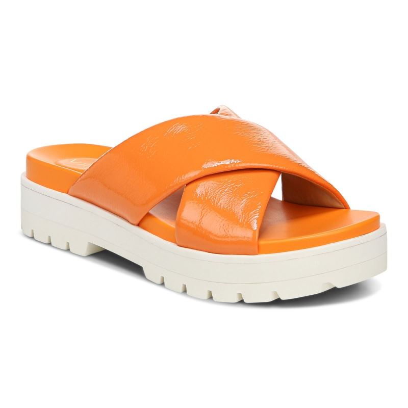 Vionic Vesta Flatform Lug Sandal Arany | 5QOHmV5H