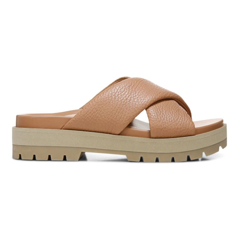 Vionic Vesta Flatform Lug Sandal Barna | 8qCrHAOw