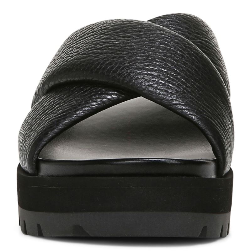 Vionic Vesta Flatform Lug Sandal Fekete | XqXQcBFr