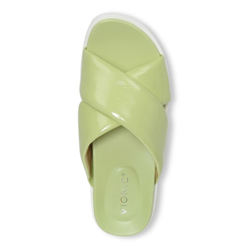 Vionic Vesta Flatform Lug Sandal Világos Zöld | eqRCPCZQ