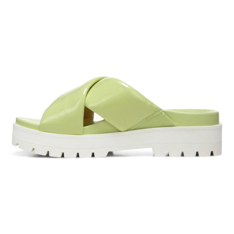 Vionic Vesta Flatform Lug Sandal Világos Zöld | eqRCPCZQ