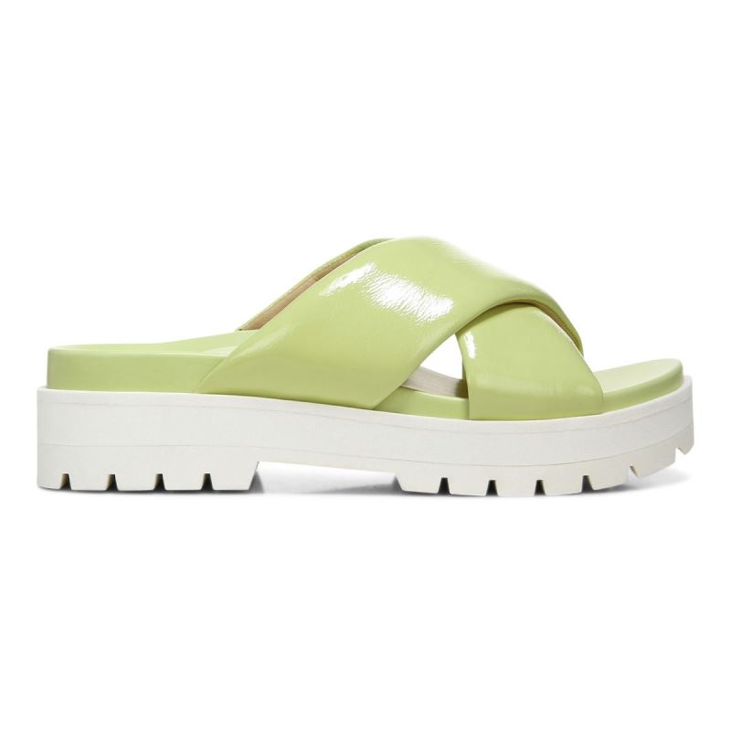 Vionic Vesta Flatform Lug Sandal Világos Zöld | eqRCPCZQ