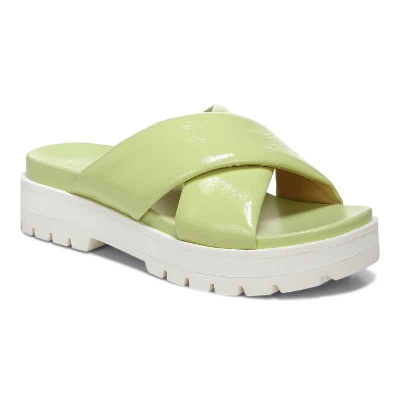 Vionic Vesta Flatform Lug Sandal Világos Zöld | eqRCPCZQ