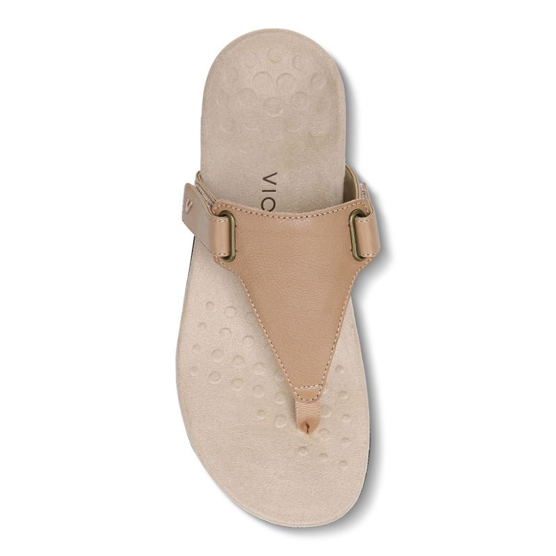 Vionic Wanda T-Pántos Sandal Barna | NIzKhf6l