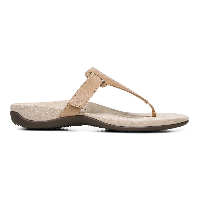 Vionic Wanda T-Pántos Sandal Barna | NIzKhf6l