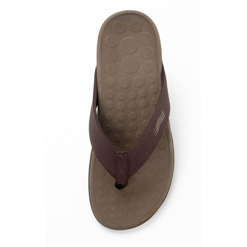 Vionic Wave Toe Post Sandal Csokoládé | 3qMrYHBa