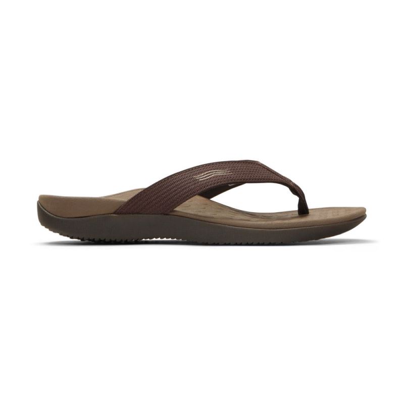 Vionic Wave Toe Post Sandal Csokoládé | 3qMrYHBa