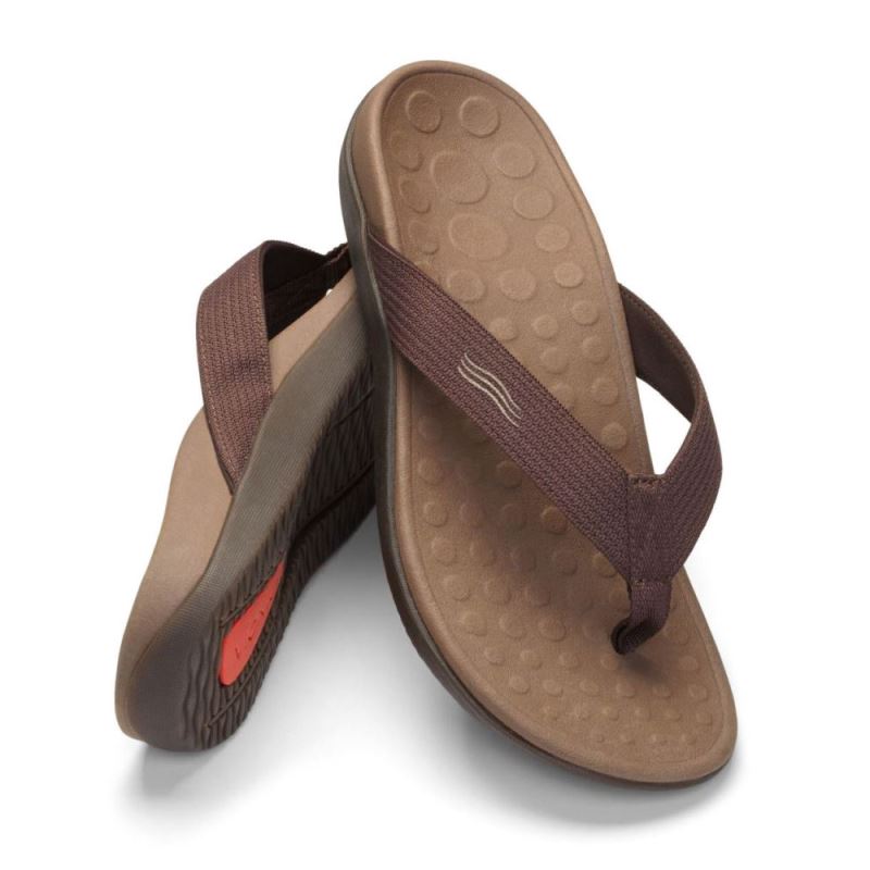 Vionic Wave Toe Post Sandal Csokoládé | 3qMrYHBa