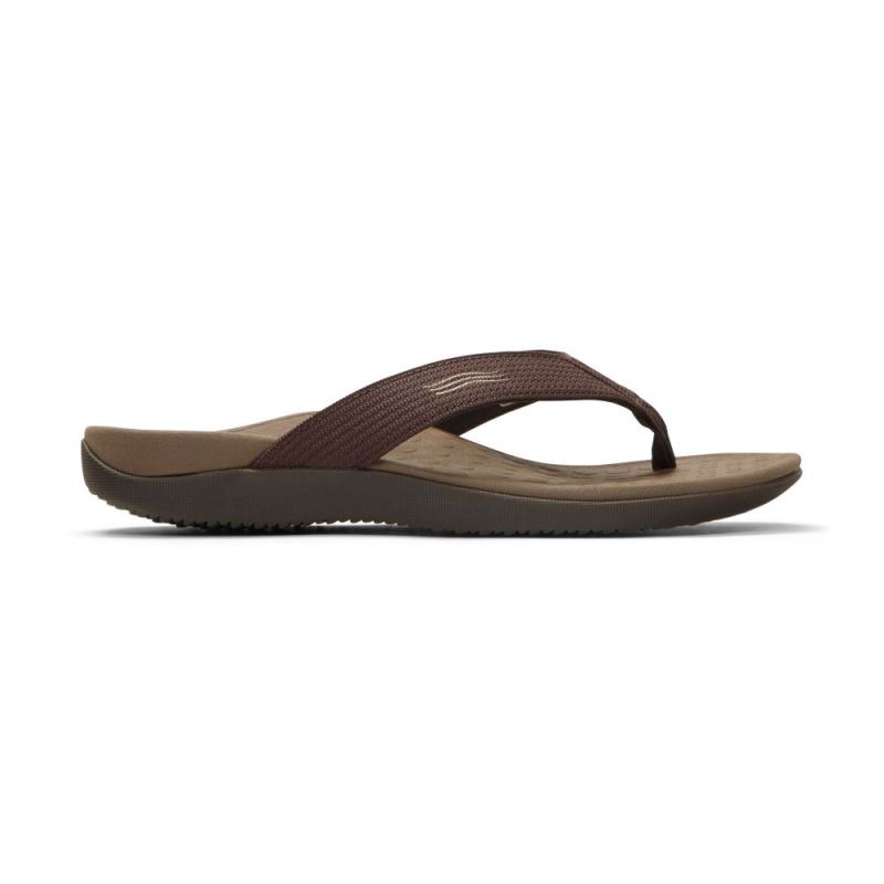 Vionic Wave Toe Post Sandal Csokoládé | qSpkrzqQ